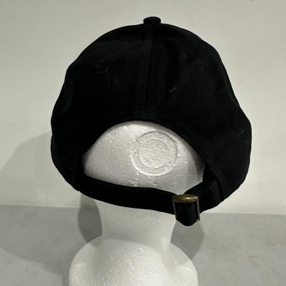 Jack Daniel's Hat Cap Strap Back Black Embroidered Rye Whiskey Advertising Mens - Picture 3 of 7